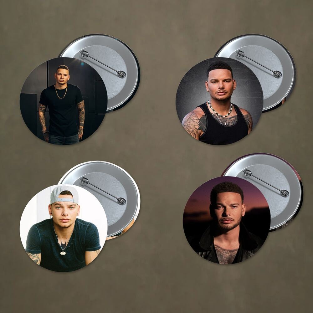 Kane Brown 1.5 inch Pinback Button 4 Pack Country Music Artist Stocking Stuffer